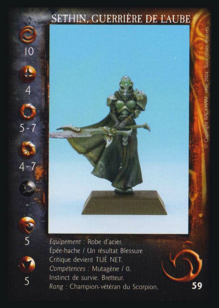 Sethin, Guerrière de l'Aube